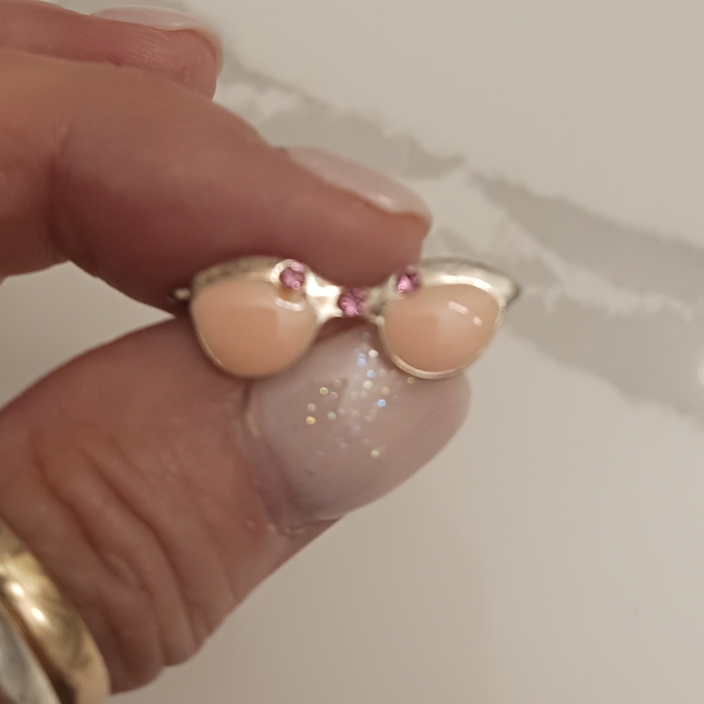 Silver and Pink Sunglasses Pendant